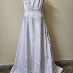 White Long Gown For Women