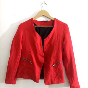 Red Casual Blazer (Women's)