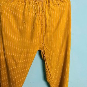 Yellow Strip Trouser