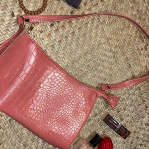 Peachy Leather Bag