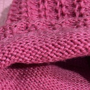 Crochet Pink Winter Beanie