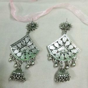 Traditional Jhumka Long Earrings