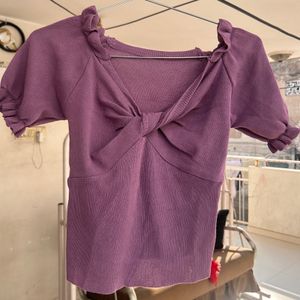 Purple Crop Top