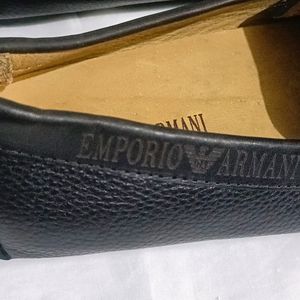 Emporio Armani Leather Loafers Casual Shoes