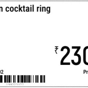 Green AD Cocktail Ring