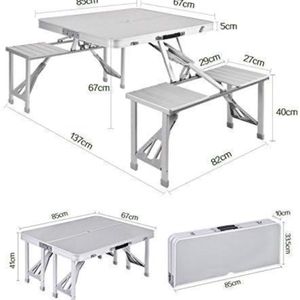 Folding Portable Picnic Table & Chair Set