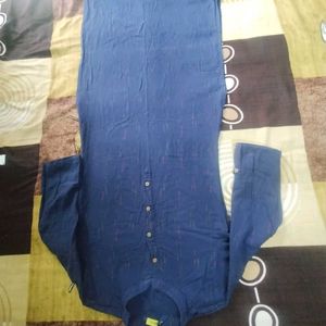 Glowworld Blue Printed Kurta