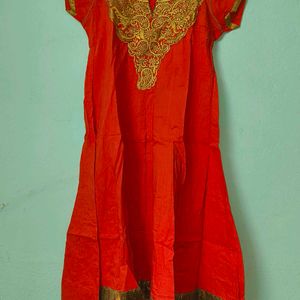 Red Anarkali