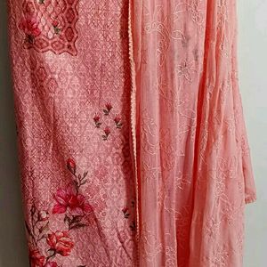 Peachy pink Designer Dress