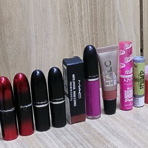 Combo Of Lipsticks By Nudestix, MAC, Smashbox, TBS