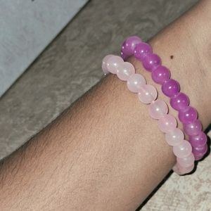 Magenta & Baby Pink Bead Brackets Combo