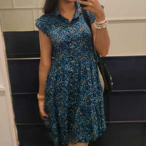 Blue Floral Dress