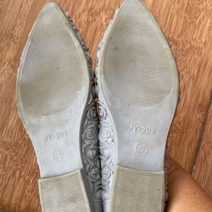 Grey Coloured Women’s Open Shoes