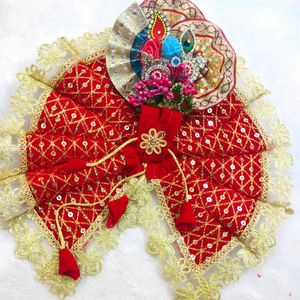 Laddu Gopal Dress + Choli With Heavy Pagdi