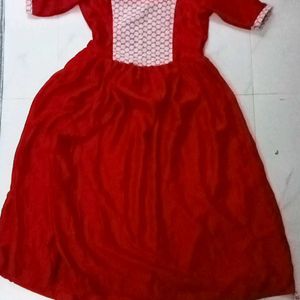 Christmas Red Dress For Girls