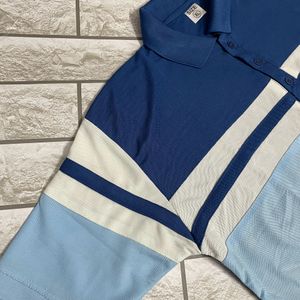 Two colour Line combination Colar Tshirt for Men