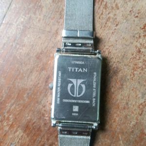 Titan Watch Silver Colour