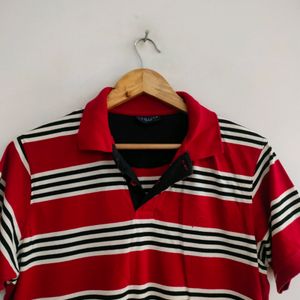 Red Striped T Shirt (Men's)