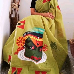 Hand Painted Saree ( Face )