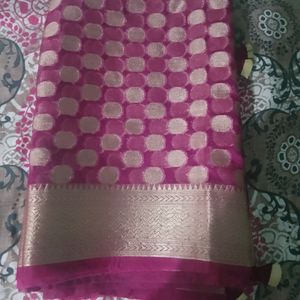 Wine Colour Saree