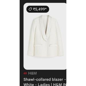 H&M Shawl Collared Blazer