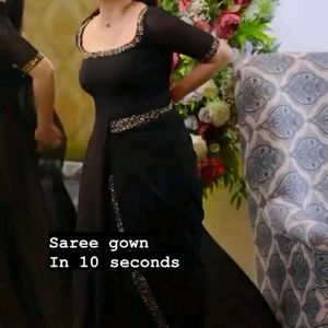 One Second Saree Gown