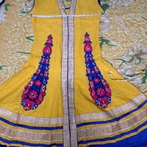 Yellow Anarkali Kurti