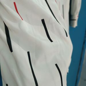 White Shirt With Knot For Women