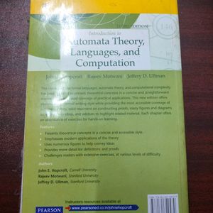 Introduction to Automata Theory, Languages