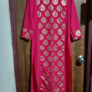 Rose Pink Festive Kurti