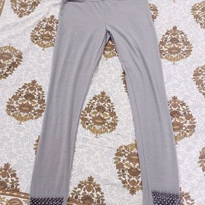 Silver Lycra Leggings