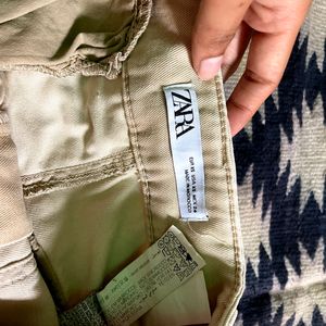 Zara New Beige Colour Jogger