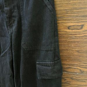 Black High Waisted Cargo Pants