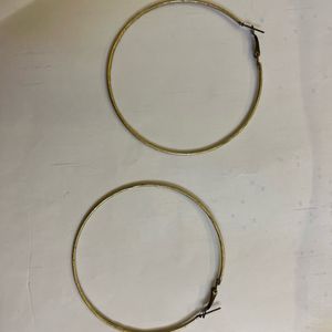 2 pairs of Hoops - Gold and Silver