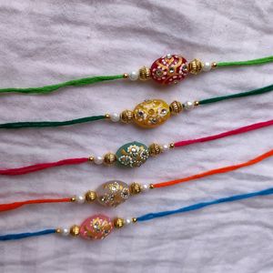 Hand painted Stone Rakhi