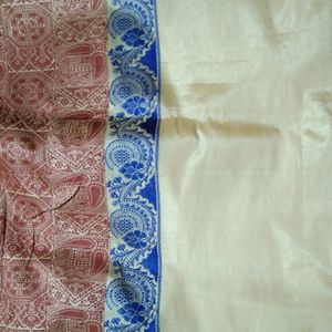 Assam Silk Alover Embroidery Elegant Saree