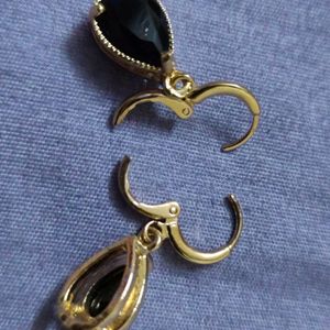 black earrings