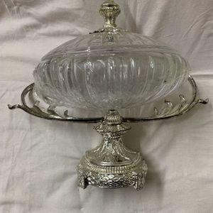 Vintage Edelita Patisserie Footed Glass Stand