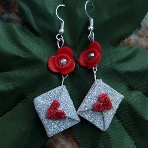 Hand Made Love Letter Earring