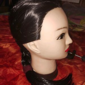 Professional Synthetic Black Long Hair Dummy