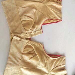 Golden Lehnga With Red Dupatta