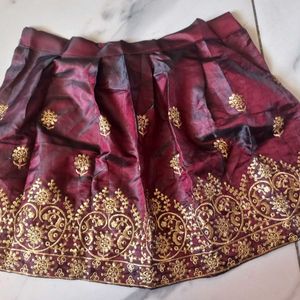 Lehenga Choli Dupatta Unstitch 3M To 3 Y, Freesize