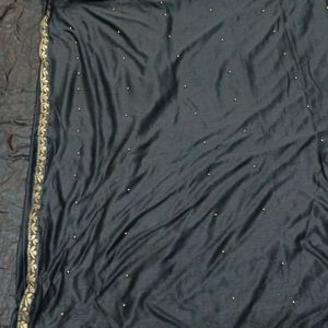 Black Chiffon Saree