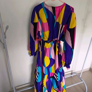 Multicolor Printed Dress