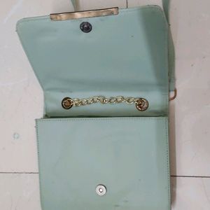 Stylish Turquoise Blue Handbag