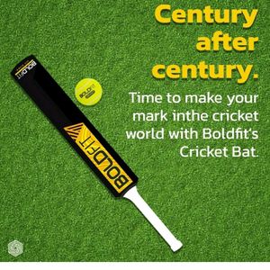 BOLDFIT Cricket Bat Indoor Outdoor Turf Plastic