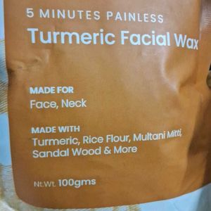 5 Minutes Painless Turmeric Facial Wax