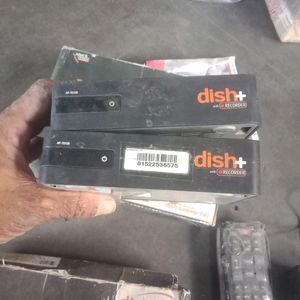 Two Dish Tv Paid Channel Setop Box(Without Card)