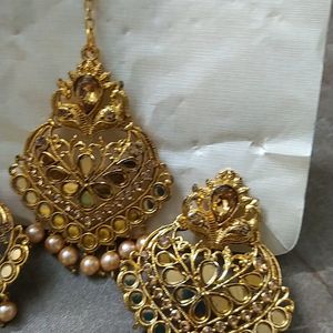 Mangtika And Earrings