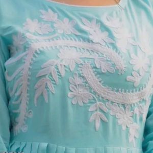 TRENDY women embroidery gown